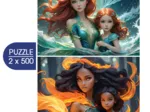 2 Puzzles - L'Eau et le Feu - Collection Mère et Fille