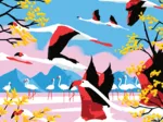 L'Envol des Flamants Roses