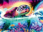 Tortue néon