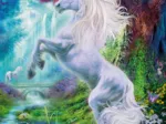 Licorne dans le Jardin Enchanté