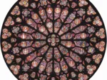 Puzzle en Bois Découpé à la Main - Rosace Notre Dame