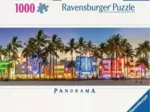 Puzzle Panoramique - Lumières Nocturnes Sur Ocean Drive