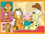 4 Puzzles - Garfield Adore Les Lasagnes