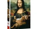 Mona Lisa and Purring Kitty