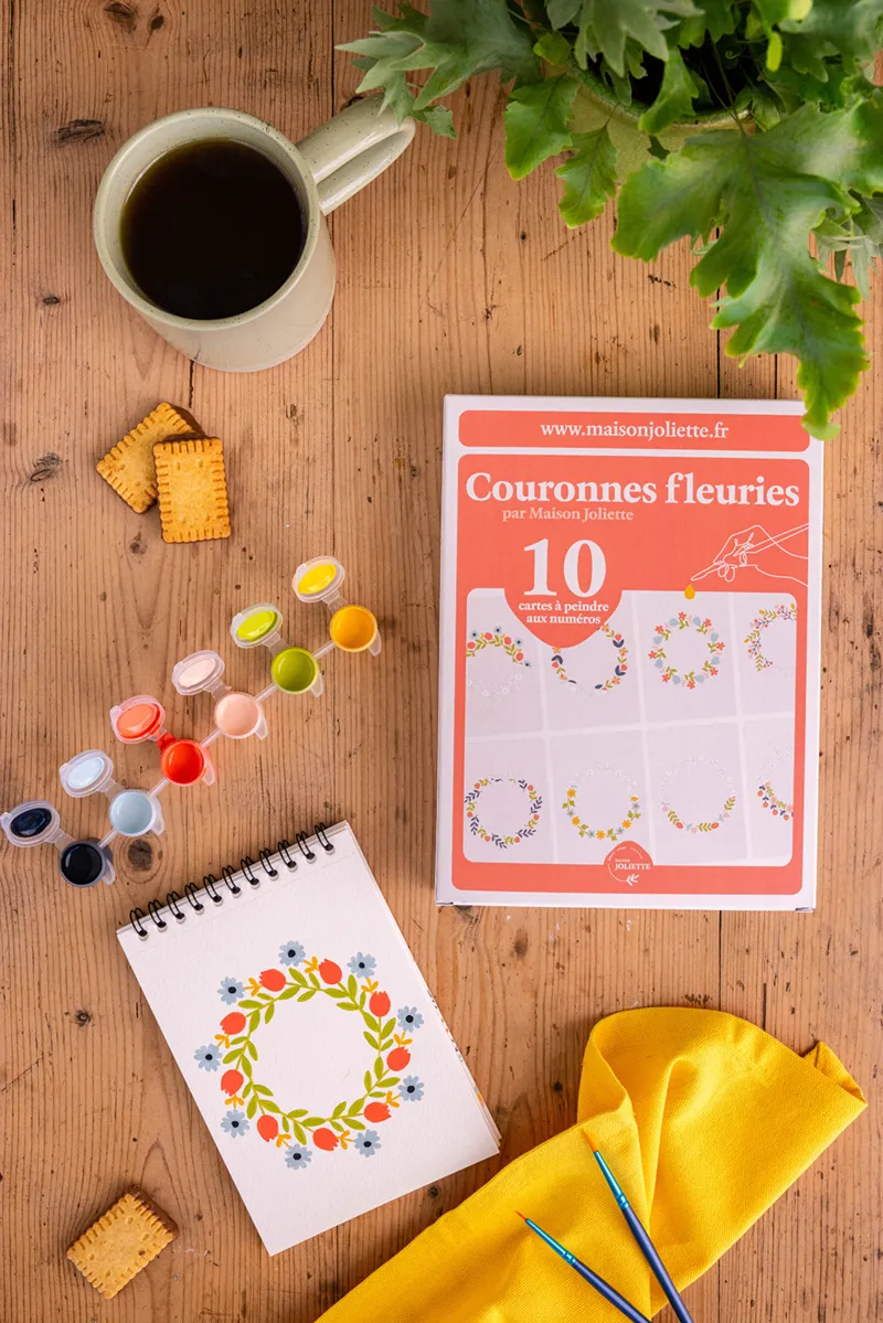 Peinture aux numéros - Couronnes Fleuries
