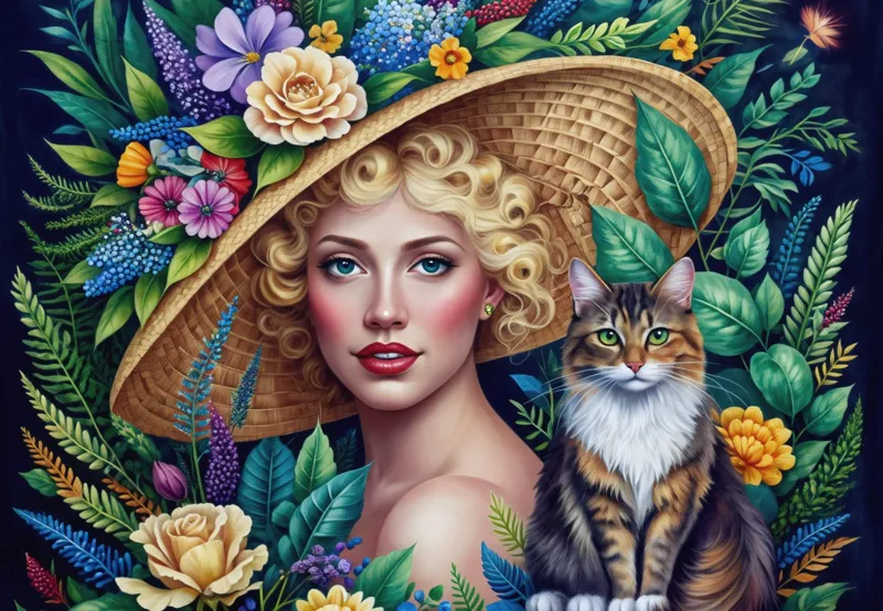 La Dame et le Chat