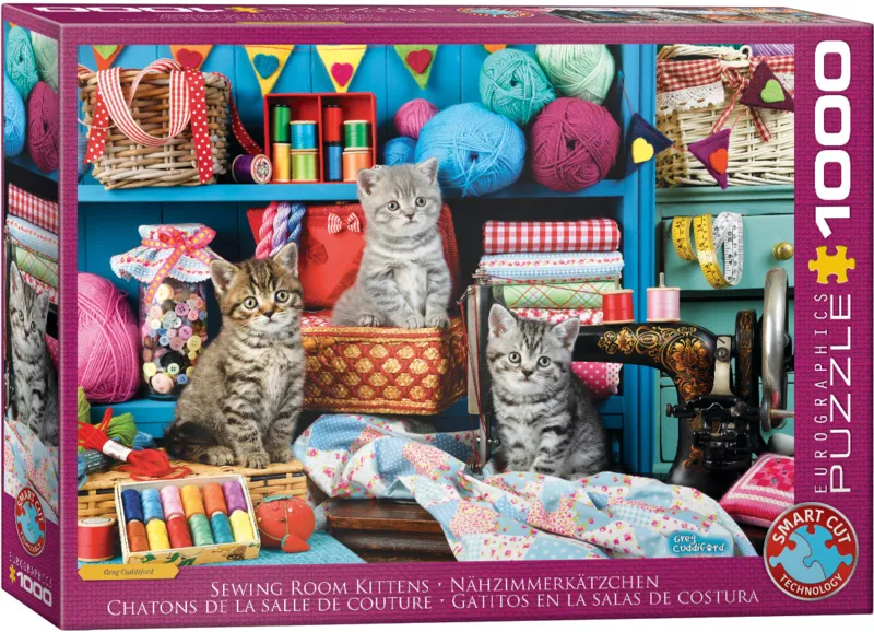 Des Chatons dans la Salle de Couture