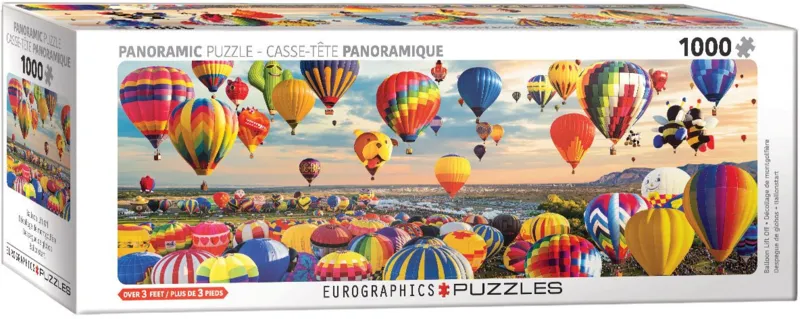 Puzzle Panoramique - Décollage de Montgolfiére