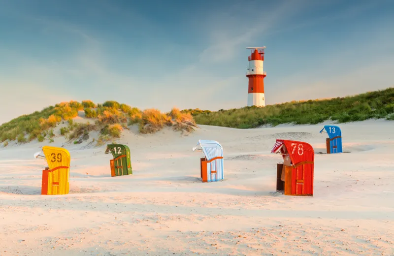 Phare Derrière La Dune Sur Borkum
