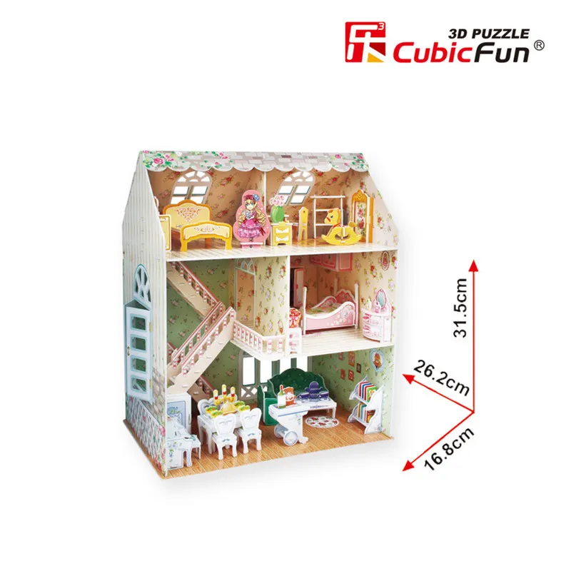 Puzzle 3D - Maison de Poupées de rêve - Difficulté : 4/8