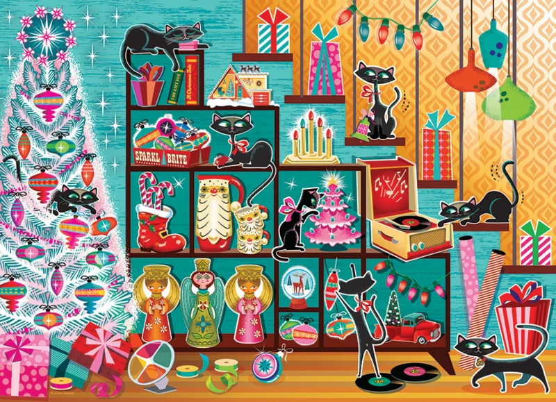 Chats de Noël