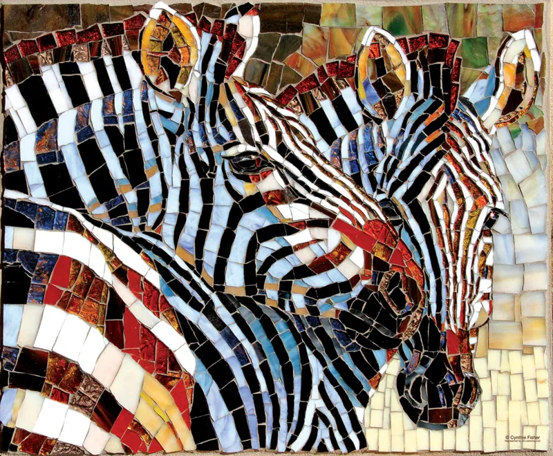 Stained Glass Zebras
