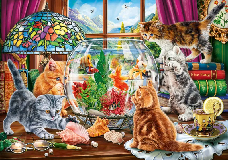 Pièces XXL - Chatons et Aquarium
