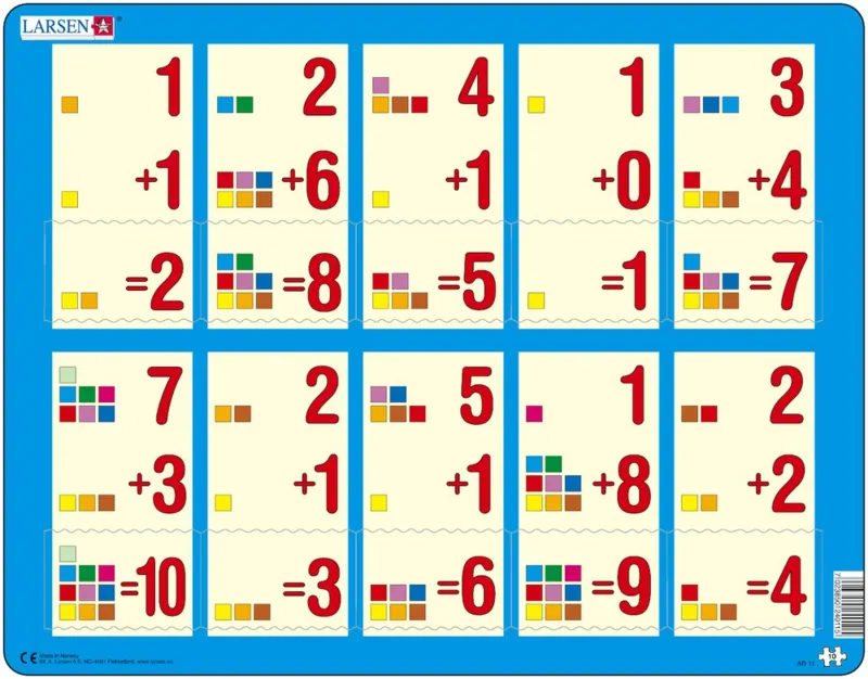 Puzzle Cadre - Apprendre à Compter : L'Addition de 1 à 10
