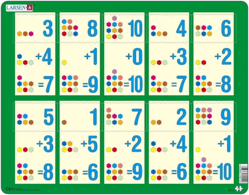 Puzzle Cadre - Apprendre à Compter : L'Addition de 1 à 10