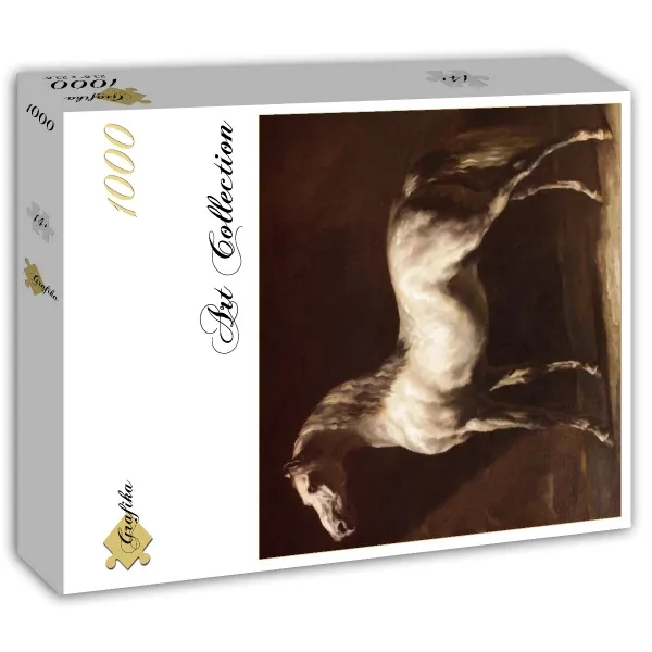 Théodore Géricault : Cheval Arabe Gris-Blanc
