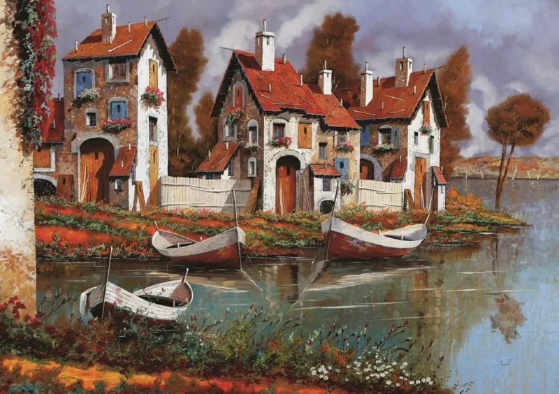 Maisons à Cerchio, Italie