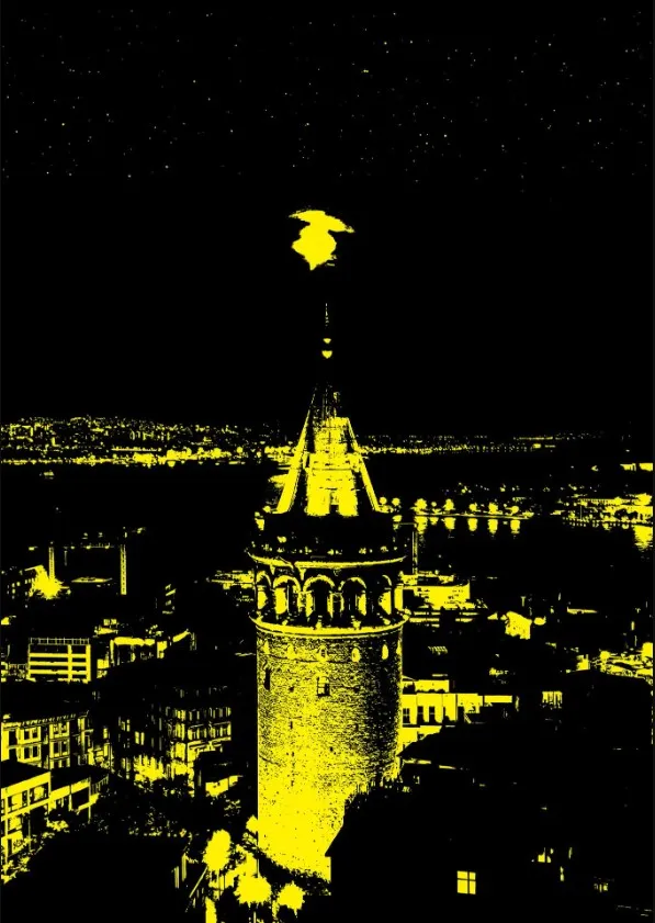 Neon Puzzle - Tour de Galata