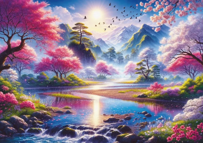 La Vallée des Cerisiers En Fleurs