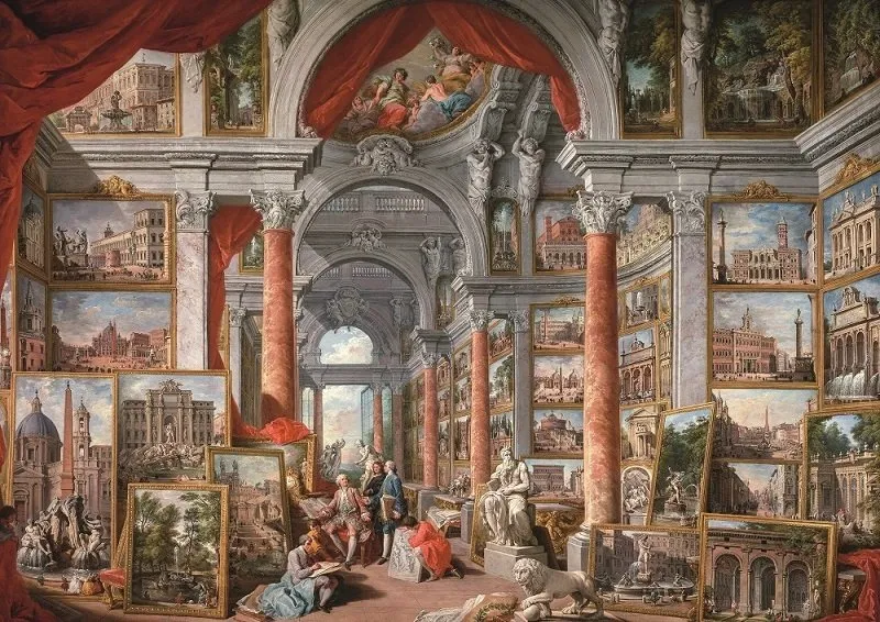 Galerie avec de Vues de la Rome Moderne, 1757