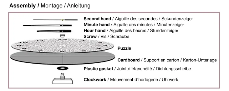 Puzzle Horloge - Danse avec la Nuit (Pile non fournie)