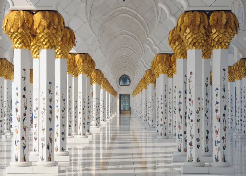 Pièces magnétiques - Mosquée Cheikh Zayed, Abou Dabi, Emirats Arabes Unis