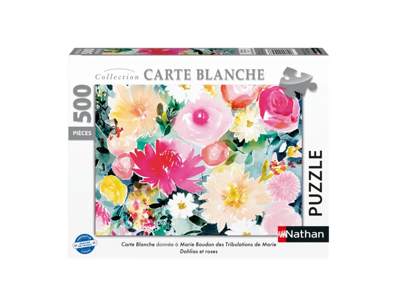 Dahlias et roses / Marie Boudon (Collection Carte blanche)