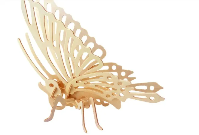 Puzzle 3D en Bois - Abeille et Papillon