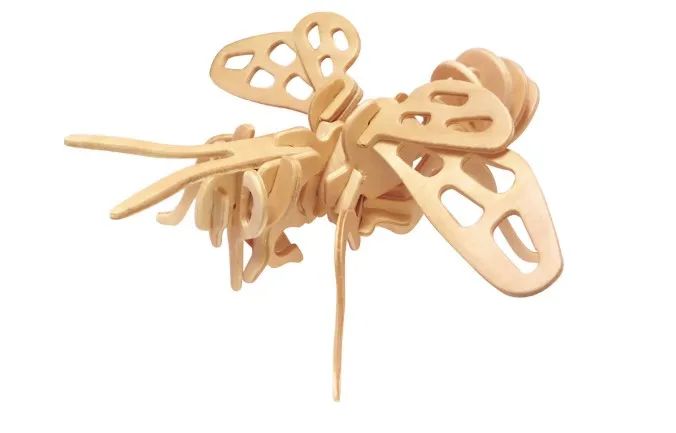 Puzzle 3D en Bois - Abeille et Papillon