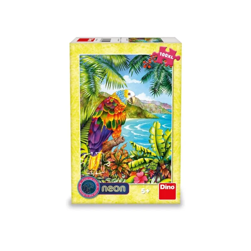 Perroquet dans la Jungle - Puzzle Neon