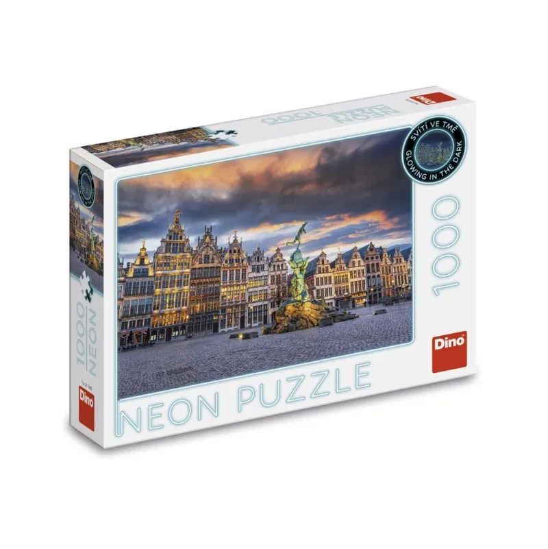 Tempête au-dessus d'Anvers - Puzzle Neon