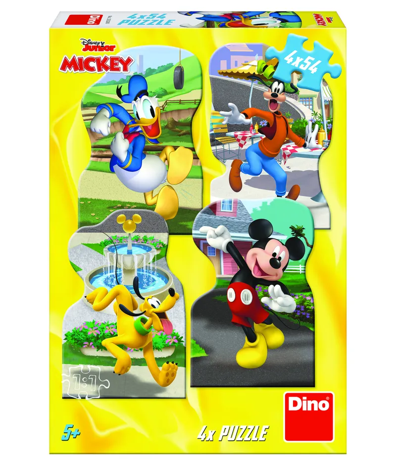 4 Puzzles - Mickey en Ville