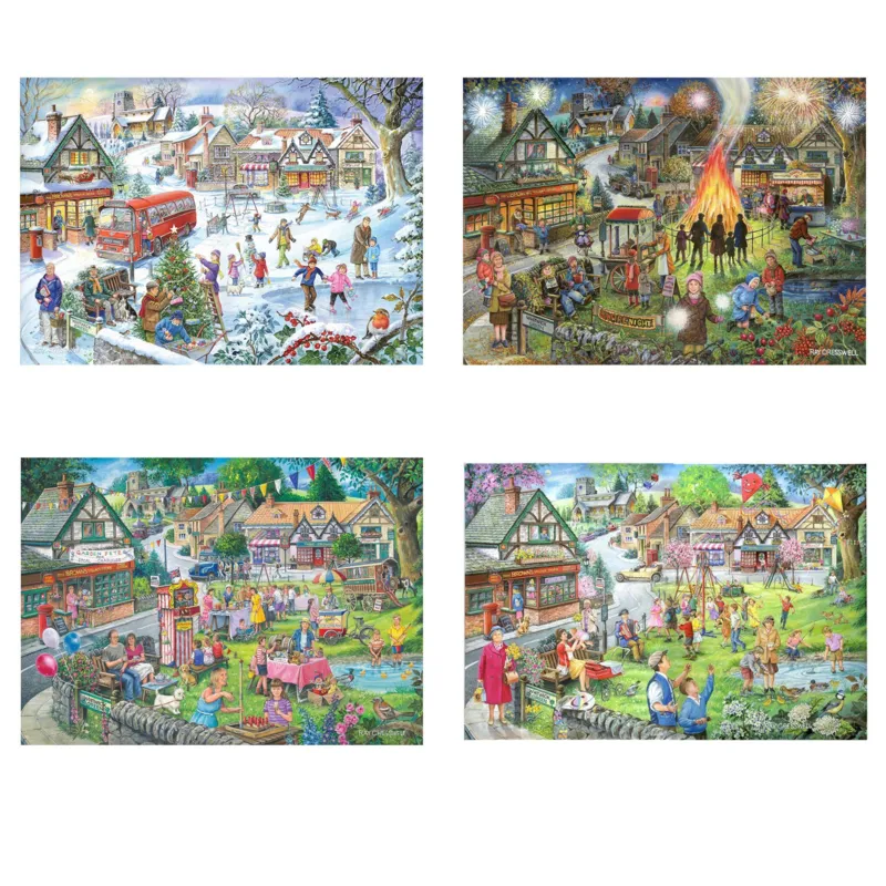 4 Puzzles - Au Fil Des Saisons