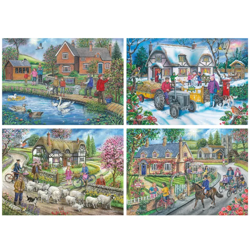 4 Puzzles - La Vie à la Campagne