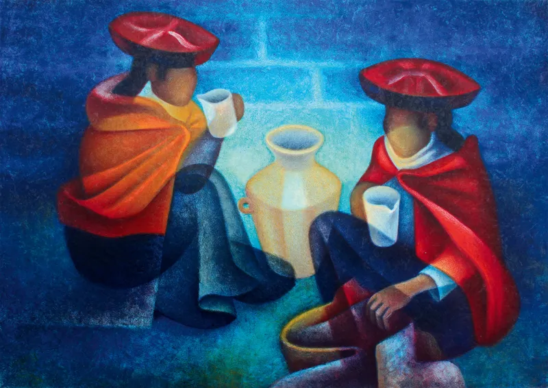 Louis Toffoli - Les Marchandes (Pérou), 1975