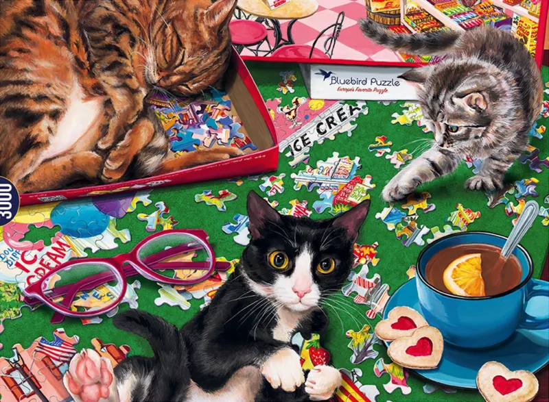 Bluebird Puzzle Cats