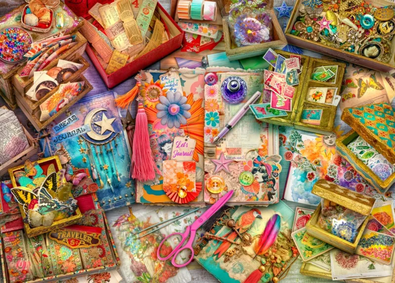 The Junk Journaler's Desk
