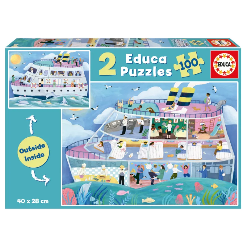 2 Puzzles - Intérieur/Extérieur - Bateau