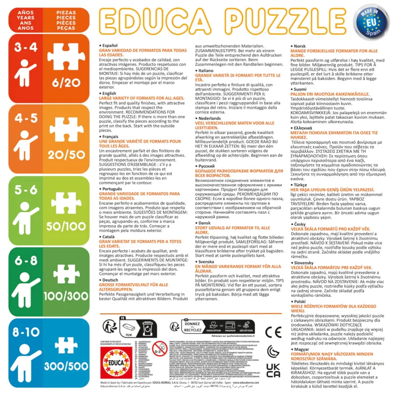 2 Puzzles - Filles d'Europe et Filles d'Asie