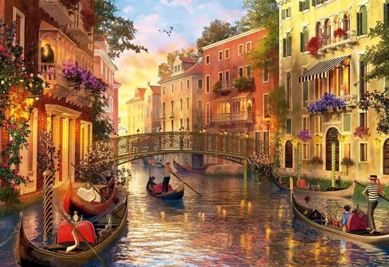 Dominic Davison, Sunset in Venice