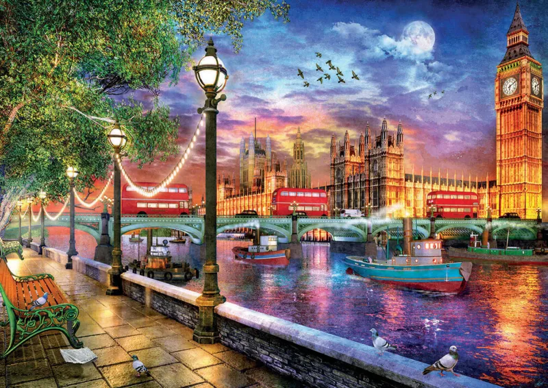 Londres au Coucher du Soleil