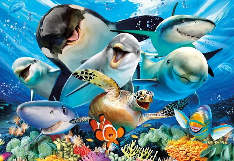 Selfie sous la Mer