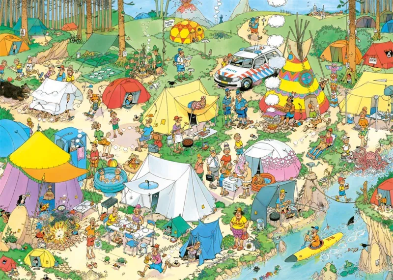 JAN VAN HAASTEREN - CAMPING NATURE (1000 PIECES)