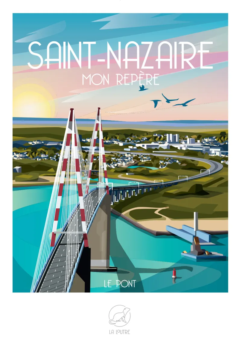 Puzzle Mini 96 Pièces - SAINT-NAZAIRE Mon Repère  - Le Pont