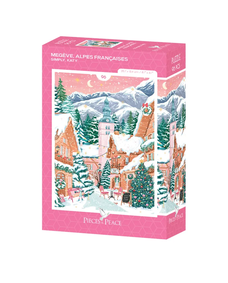 Mini Puzzle - Megève, Alpes Françaises