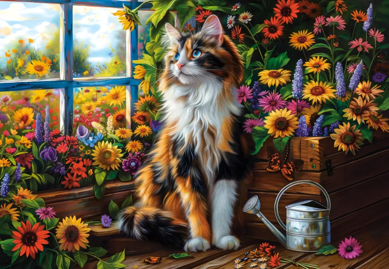 Blooming Cat Meditation