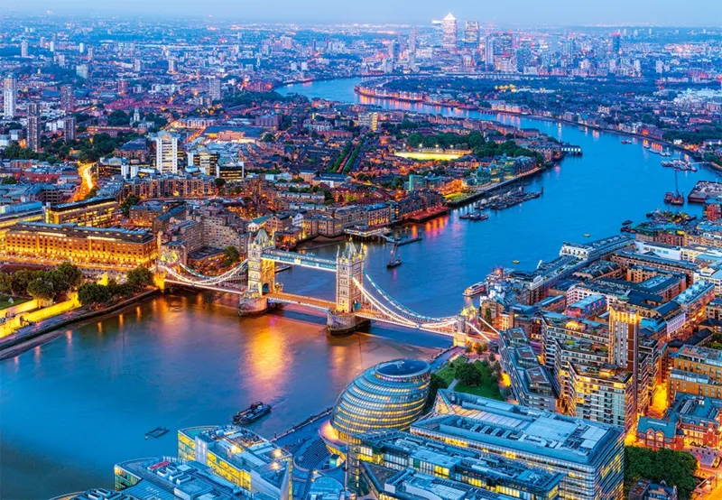 Vue Aérienne de Londres