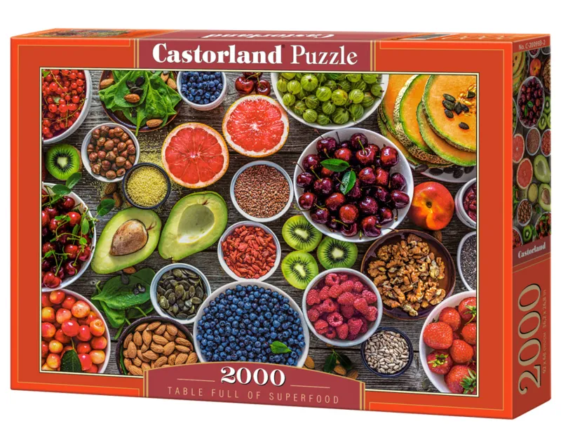 Table Pleine de Super Aliments