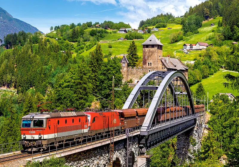 Train sur le Pont