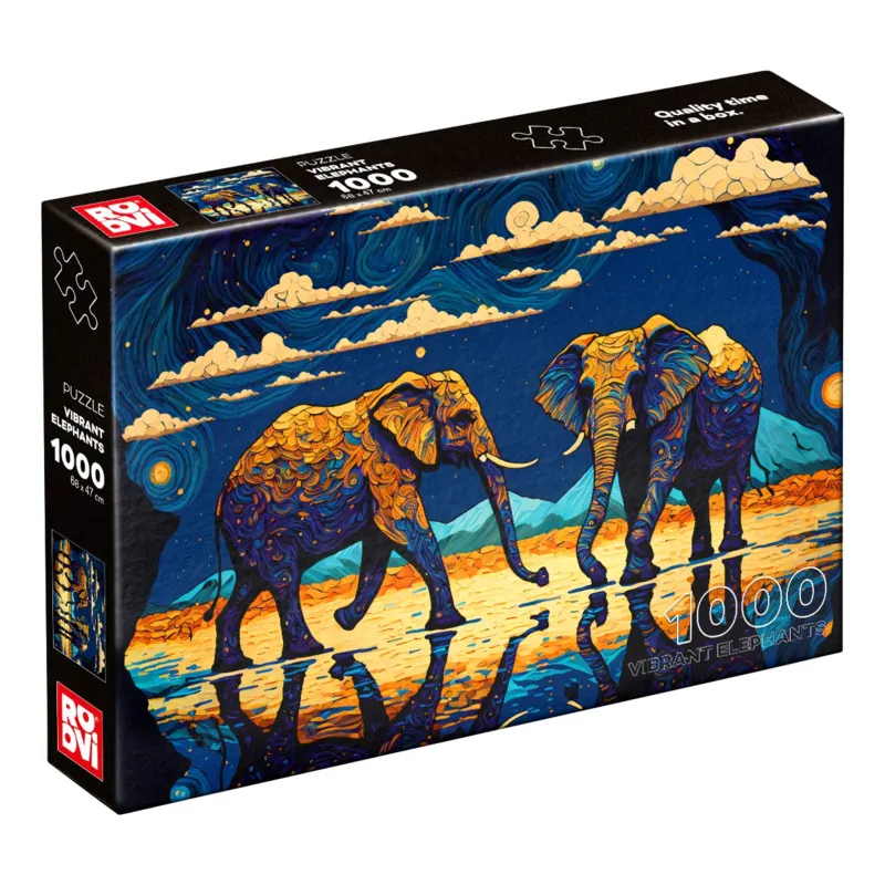 Des Éléphants Pleins de Vie